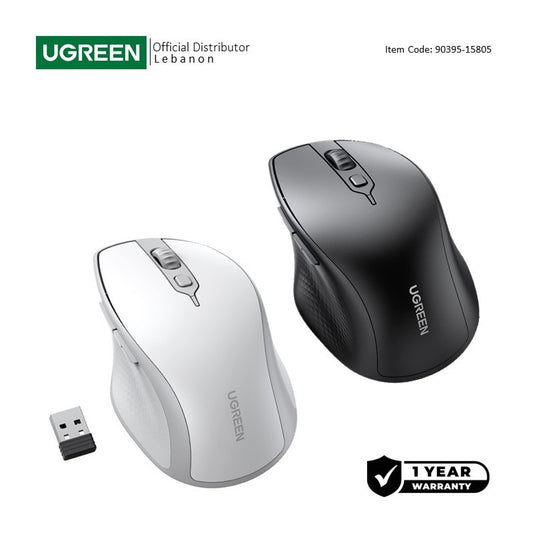 UGREEN MU101 Silent Bluetooth & Wireless Mouse 4000DPI – Black (90395) — photo 1 of 9