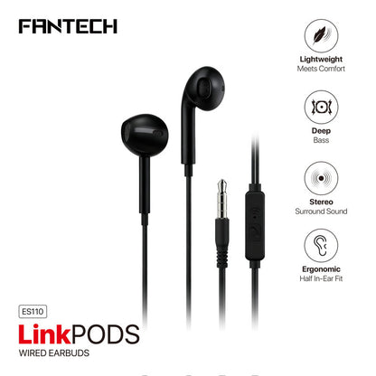 FANTECH ES110 LinkPods In-Ear Headphones – DistiPlus gallery image 2