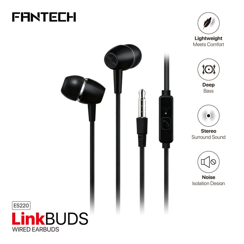 Fantech ES220 LinkPods Black – DistiPlus photo 1