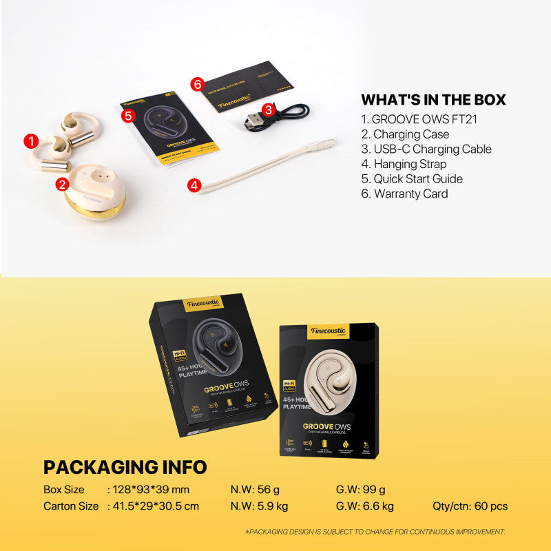 FANTECH Finecoustic Groove OWS FT21 Open Wearable Earbuds – DistiPlus gallery image 8