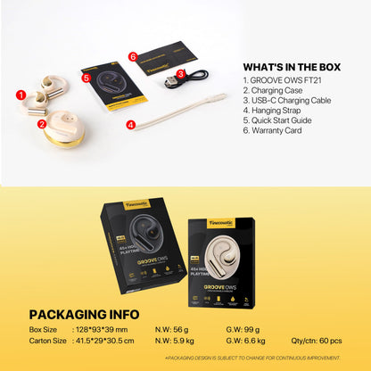 FANTECH Finecoustic Groove OWS FT21 Open Wearable Earbuds – DistiPlus gallery image 8