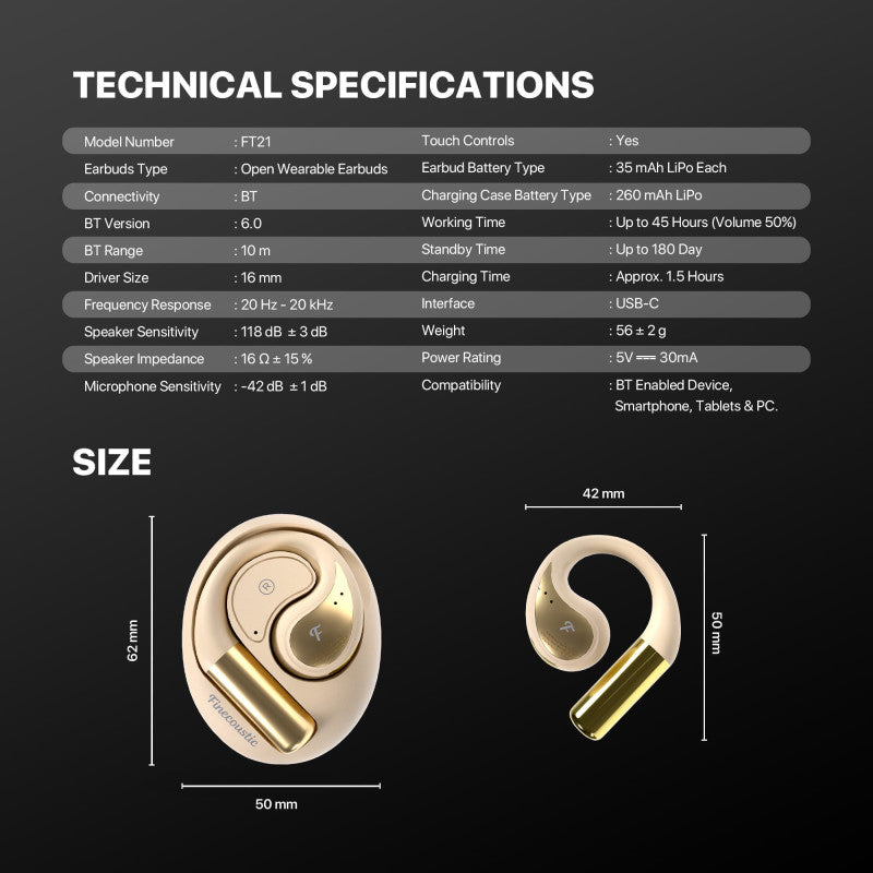 FANTECH Finecoustic Groove OWS FT21 Open Wearable Earbuds – DistiPlus gallery image 9
