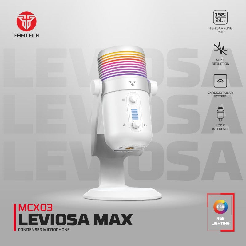 Fantech LEVIOSA MAX MCX03 RGB Condenser Microphone – DistiPlus gallery image 1