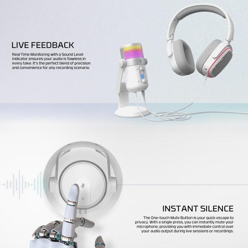 Fantech LEVIOSA MAX MCX03 RGB Condenser Microphone – DistiPlus gallery image 5