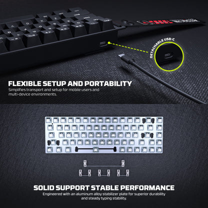 FANTECH ATOM HE68 MK811 Magnetic Gaming Keyboard – DistiPlus gallery image 7
