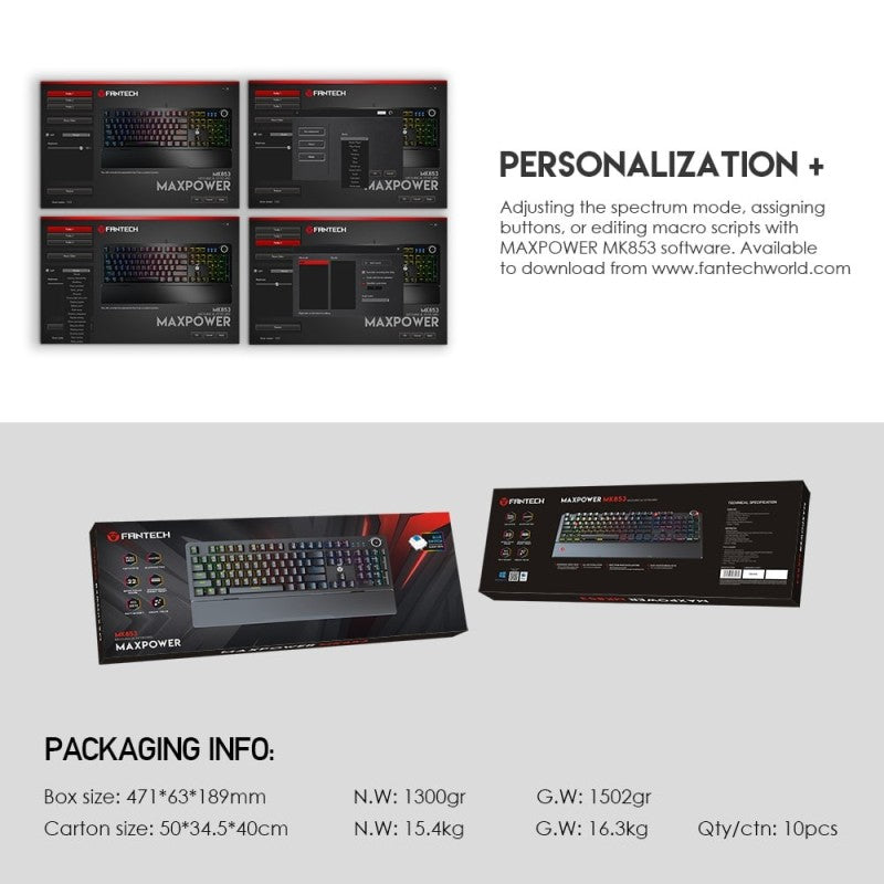 Fantech MK853 MAXPOWER Gaming Keyboard – DistiPlus gallery image 7