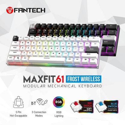 Fantech MK857 MAXFIT61 Tri-Mode Gaming Keyboard – DistiPlus gallery image 1