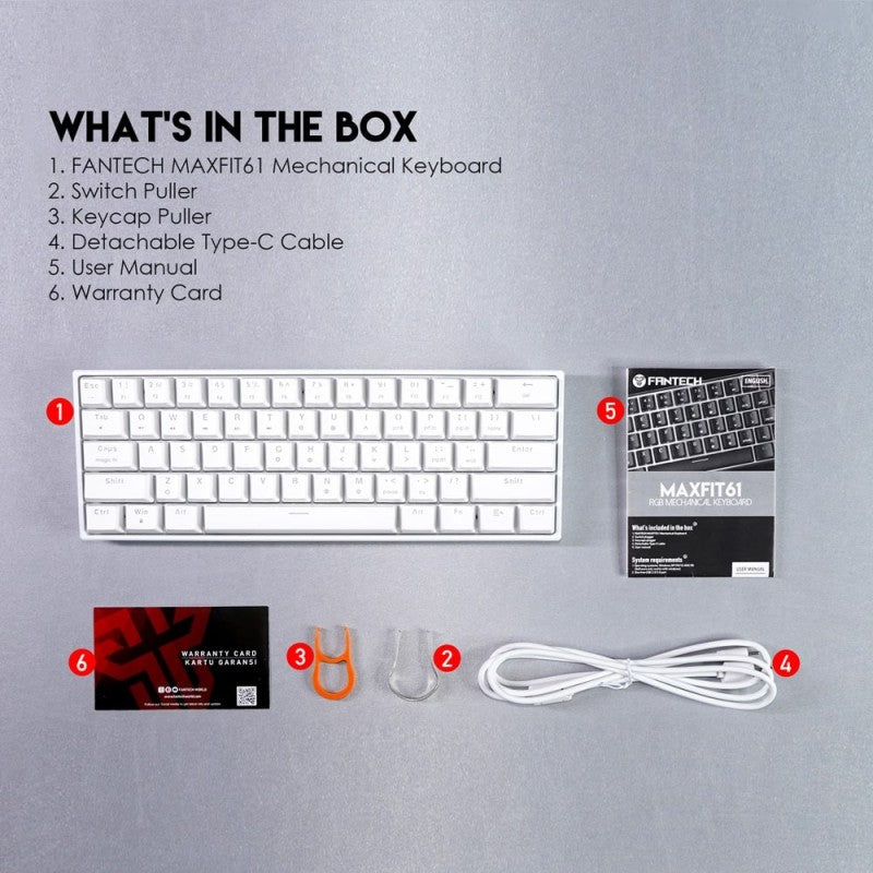 Fantech MK857 MAXFIT61 Tri-Mode Gaming Keyboard – DistiPlus gallery image 9