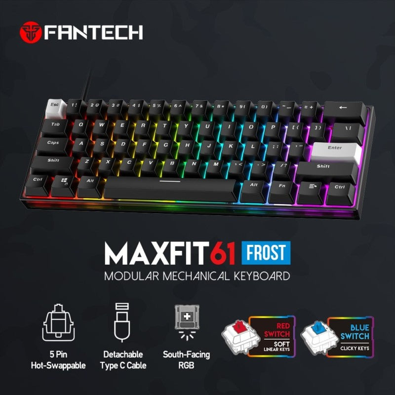 Fantech MK857 MAXFIT61 Wired Gaming Keyboard – DistiPlus gallery image 1