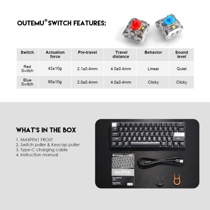 Fantech MK857 MAXFIT61 Wired Gaming Keyboard – DistiPlus gallery image 6