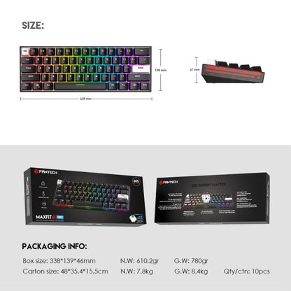 Fantech MK857 MAXFIT61 Wired Gaming Keyboard – DistiPlus gallery image 7