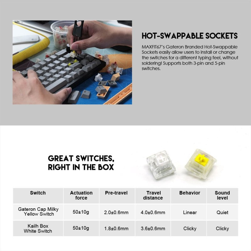 Fantech MK858 MAXFIT67 Gaming Keyboard – DistiPlus gallery image 5