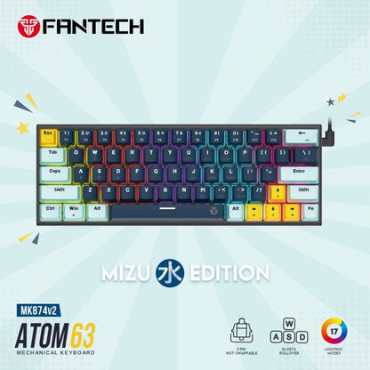 Fantech MIZU MK874V2 ATOM63 Navy Blue – DistiPlus gallery image 2