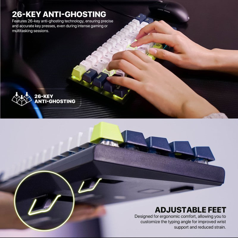 Fantech MORI MK874V2 ATOM63 White – DistiPlus gallery image 1