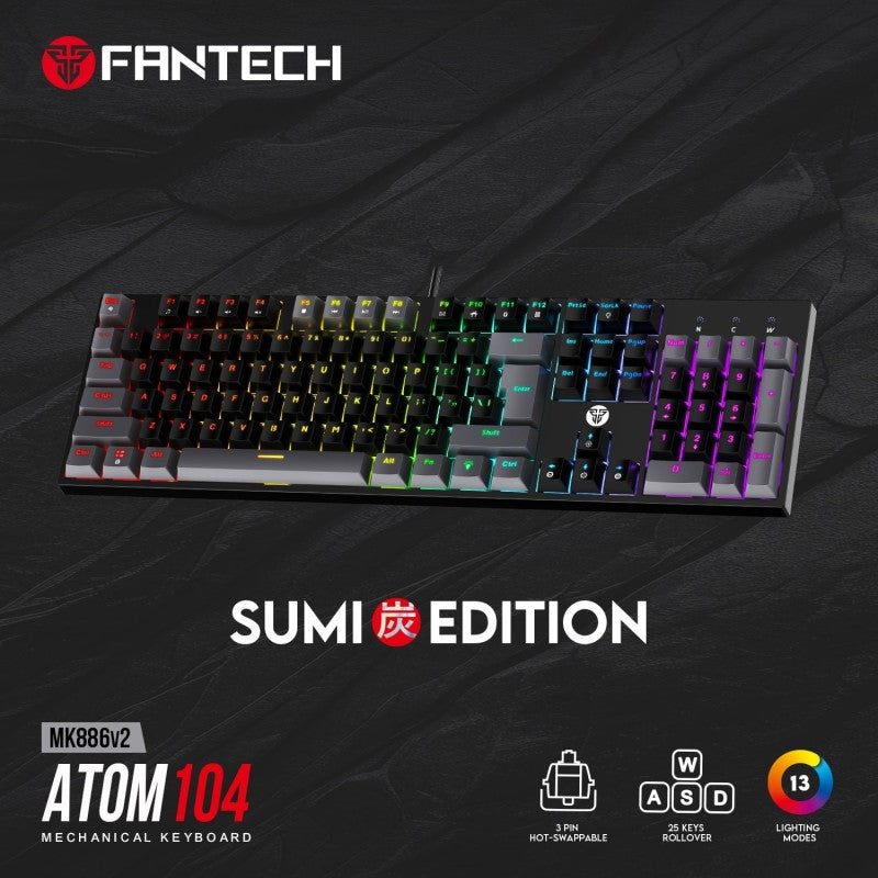 Fantech SUMI MK886V2 ATOM104 Black – DistiPlus gallery image 2