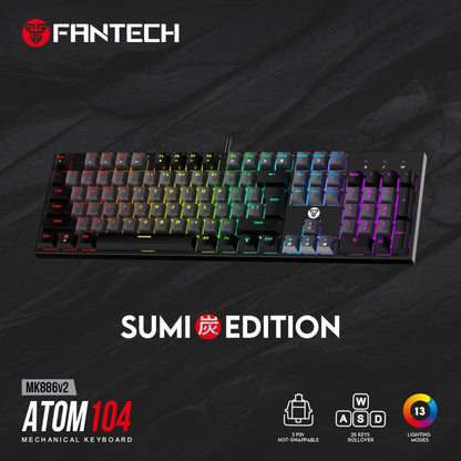 Fantech SUMI MK886V2 ATOM104 Gray – DistiPlus gallery image 2