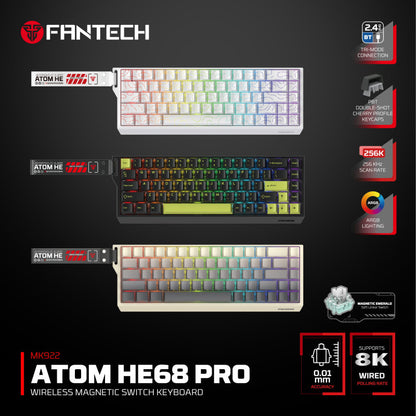 FANTECH ATOM Pro HE68 MK922 Gaming Keyboard – DistiPlus gallery image 1