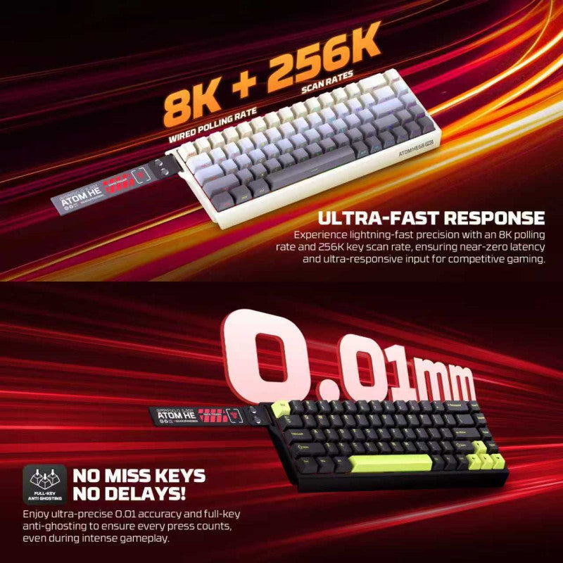 FANTECH ATOM Pro HE68 MK922 Gaming Keyboard – DistiPlus gallery image 5