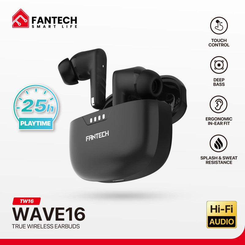 FANTECH WAVE 16 Wireless Earbuds – DistiPlus gallery image 2