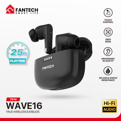 FANTECH WAVE 16 Wireless Earbuds – DistiPlus gallery image 2