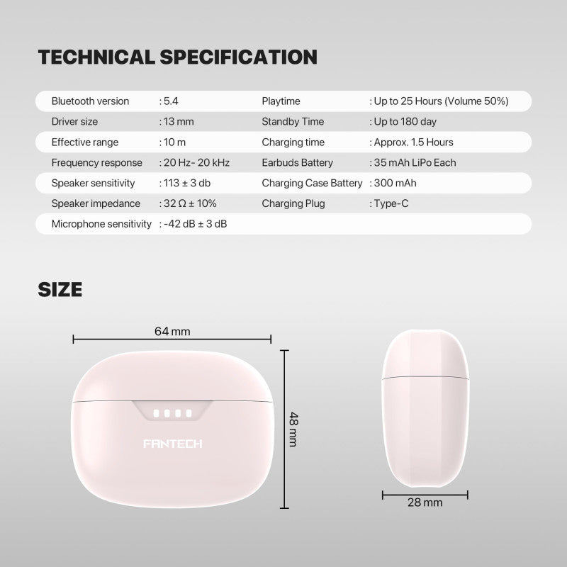 FANTECH WAVE 16 Wireless Earbuds – DistiPlus gallery image 11