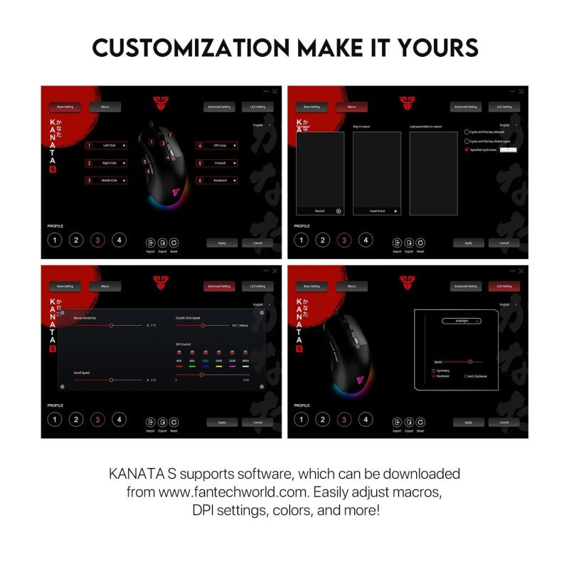 Fantech VX9S KANATA S Gaming Mouse – DistiPlus gallery image 7
