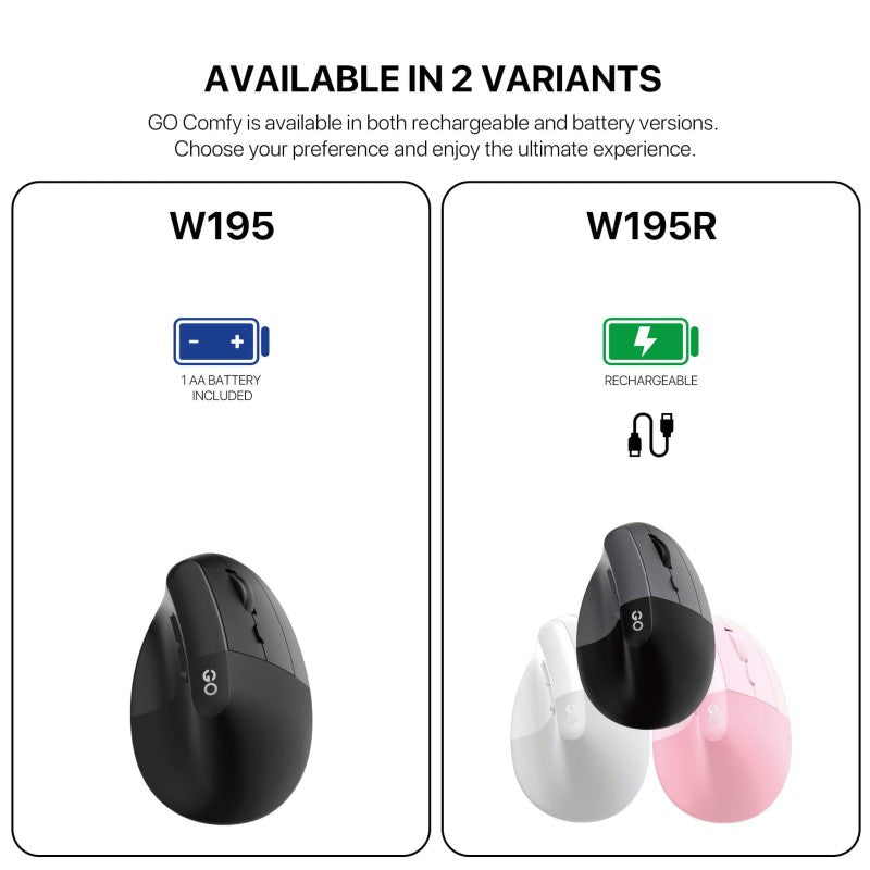 FANTECH W195R GO COMFY Vertical Wireless Mouse – DistiPlus gallery image 8
