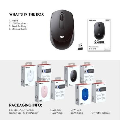 Fantech W603 GO Wireless Office Mouse – DistiPlus gallery image 9
