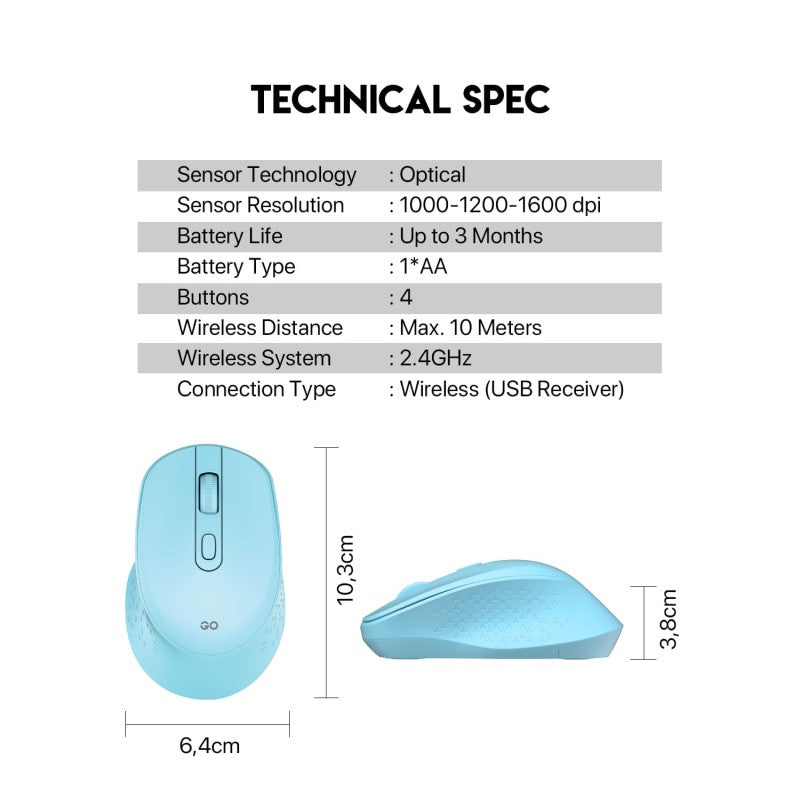 FANTECH W606 GO Wireless Mouse – DistiPlus gallery image 8