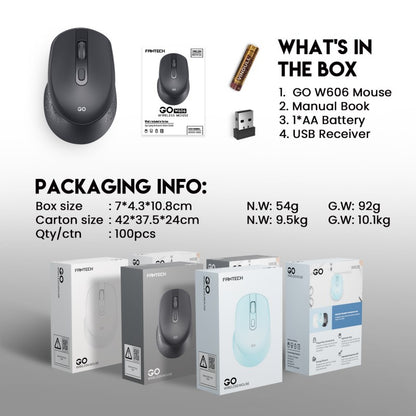 FANTECH W606 GO Wireless Mouse – DistiPlus gallery image 9