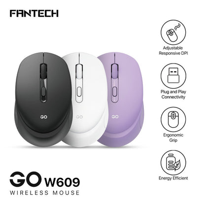 Fantech W609 GO Wireless Productivity Mouse – DistiPlus gallery image 1
