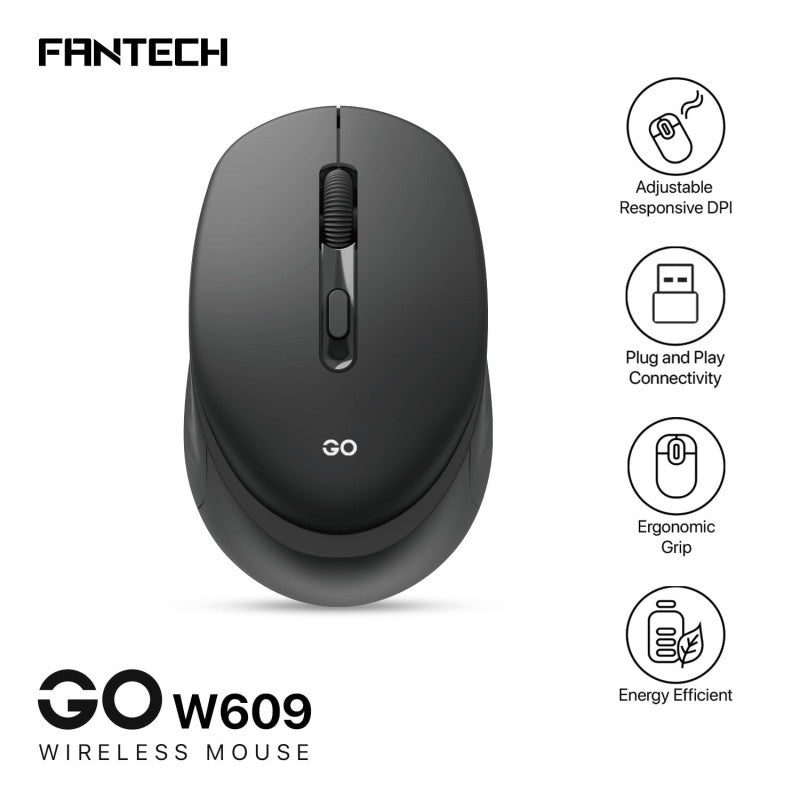 Fantech W609 GO Wireless Productivity Mouse – DistiPlus gallery image 2