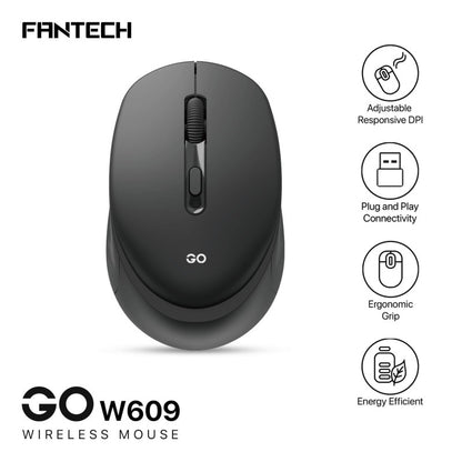 Fantech W609 GO Wireless Productivity Mouse – DistiPlus gallery image 2