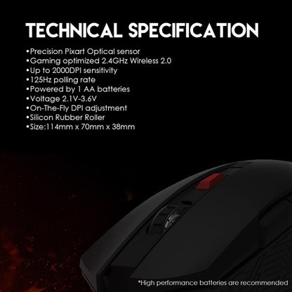 Fantech WG10 GAREN Wireless Gaming Mouse – DistiPlus gallery image 9