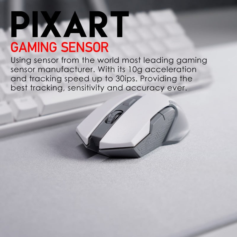 Fantech WG10 GAREN Wireless Gaming Mouse White – DistiPlus gallery image 5