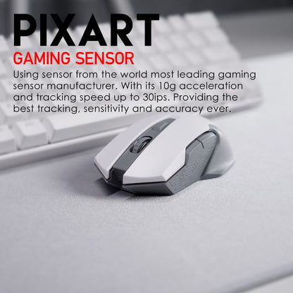 Fantech WG10 GAREN Wireless Gaming Mouse White – DistiPlus gallery image 5