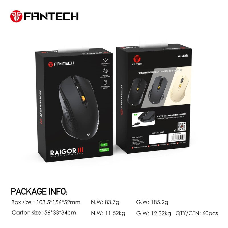 Fantech WG12R RAIGOR III Wireless Gaming Mouse – DistiPlus gallery image 10