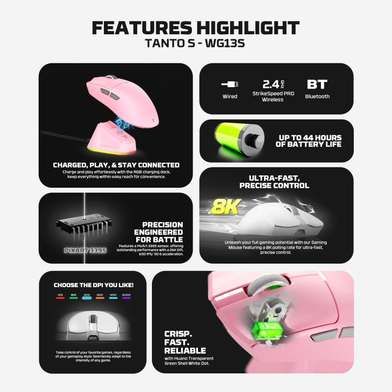 FANTECH WG13S TANTO S Gaming Mouse – DistiPlus gallery image 2