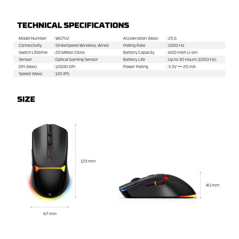 FANTECH WG7V2 CRYPTO II Gaming Mouse – DistiPlus gallery image 11