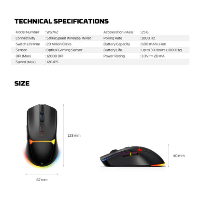 FANTECH WG7V2 CRYPTO II Gaming Mouse – DistiPlus gallery image 11