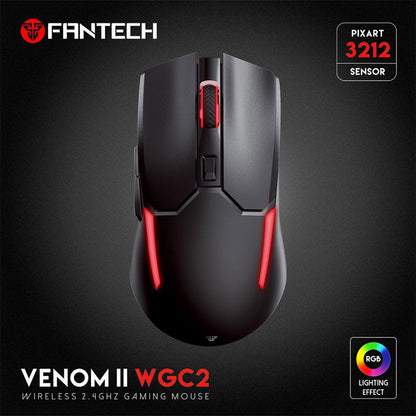 Fantech WGC2 VENOM II Wireless Gaming Mouse – DistiPlus gallery image 2