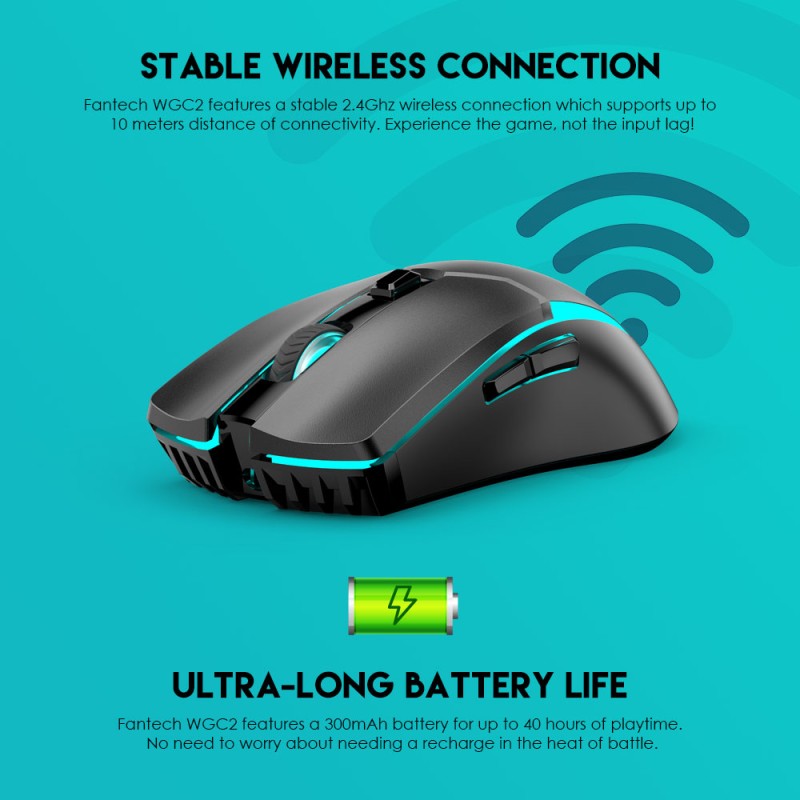 Fantech WGC2 VENOM II Wireless Gaming Mouse – DistiPlus gallery image 4