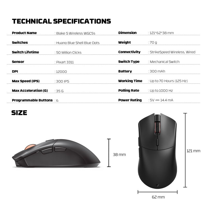 Fantech WGC5S BLAKE S Gaming Mouse – DistiPlus gallery image 10