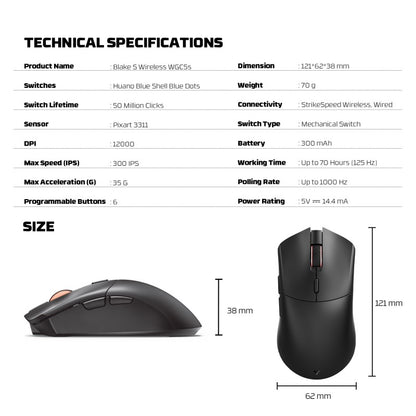 Fantech WGC5S BLAKE S Gaming Mouse – DistiPlus gallery image 10