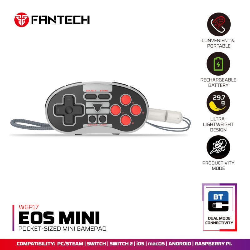 FANTECH EOS Mini WGP17 Wireless Pocket Gamepad – DistiPlus gallery image 1