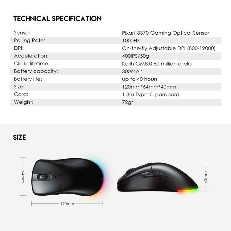 Fantech XD5 HELIOS GO Gaming Mouse – DistiPlus gallery image 7