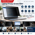 Laptop Privacy Screen Filter - Anti-Spy, Anti-Glare & Anti-Scratch PET, 13.3" to 17.3" - image 1