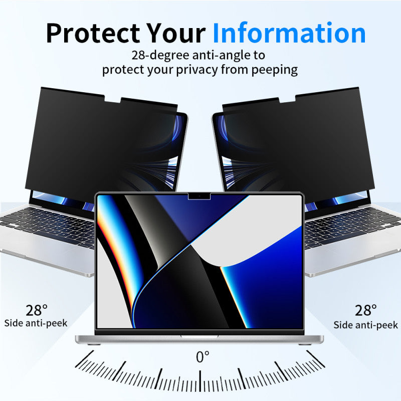 Laptop Privacy Screen Filter - Anti-Spy, Anti-Glare & Anti-Scratch PET, 13.3" to 17.3" - image 3