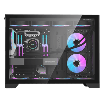 DarkFlash DS5000 Black ATX PC Case official view 4