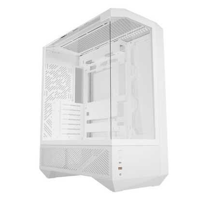 DarkFlash DY460 White ATX PC Case official view 2